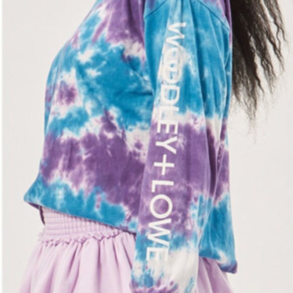 WOODLEY + LOWE Vintage Jersey Skater Tee, Galaxy Tie Dye - Size C - Picture 2 of 6